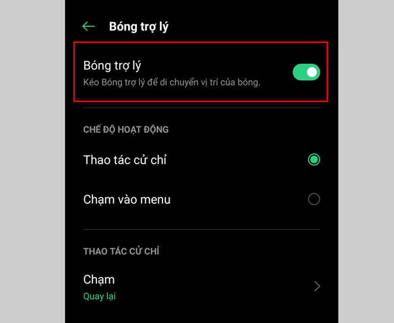 Cách chụp màn hình Oppo A12 thực hiện chup đơn giản dùng bóng trợ lý