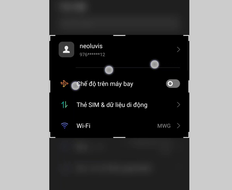 Cách chụp màn hình Oppo A12 vuốt màn hình 3 ngón tay chụp những chỗ bạn mong muốn