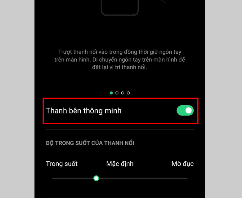 Cách chụp màn hình Oppo F5 dùng thanh bên thông minh