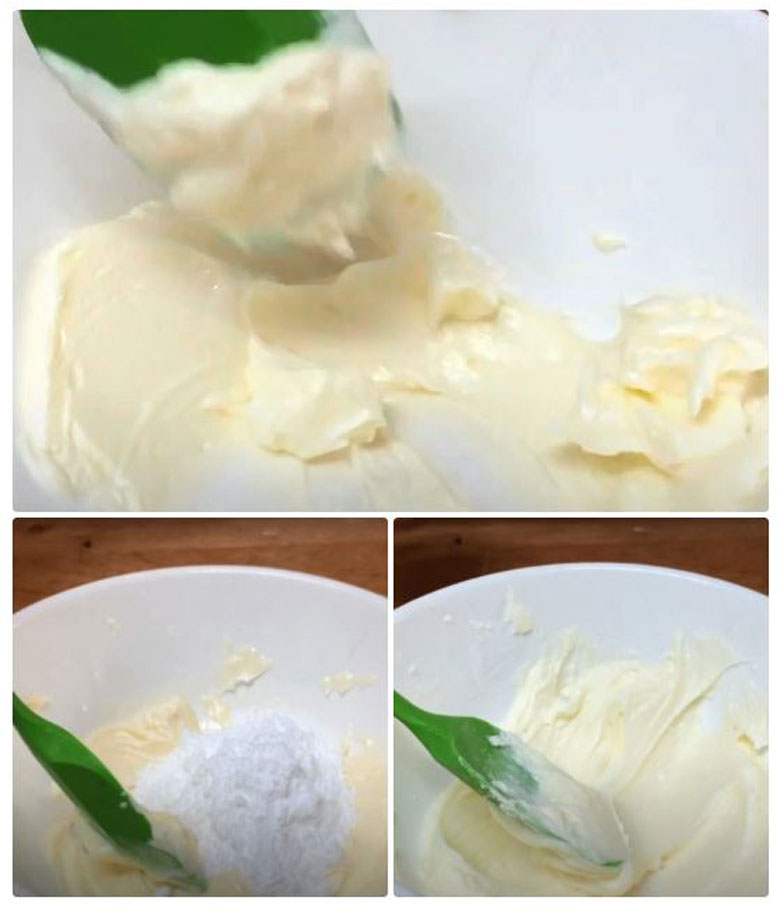 Cách làm bánh quy bơ bằng lò vi sóng khi trộn hỗn hợp bơ