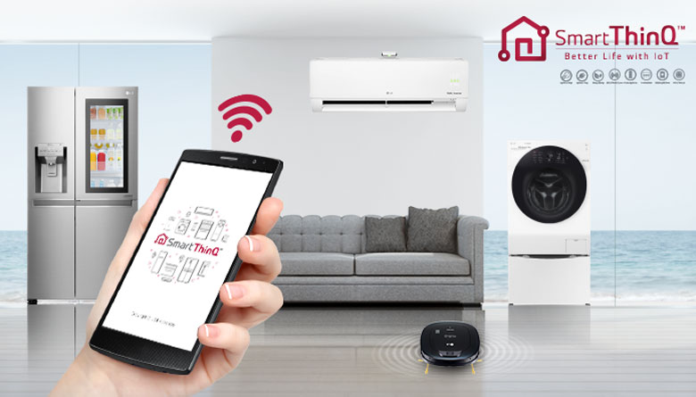 Phần mềm điều khiển điều hòa: LG SmartThinQ