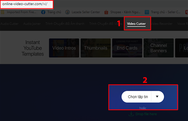 Vào trực tuyến online onlinevideocutter.com cách chỉnh sửa video trên laptop