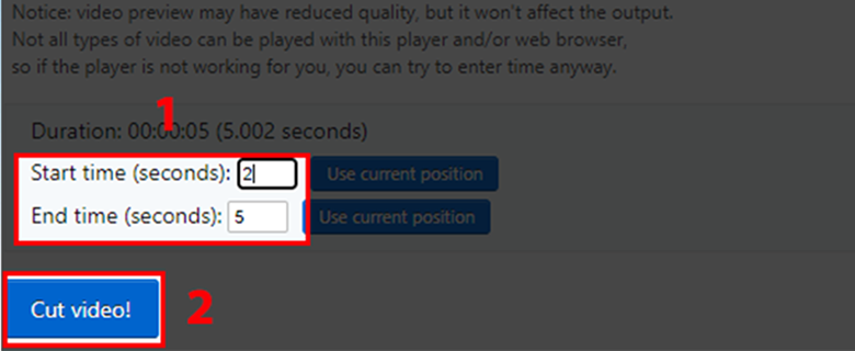Phần mềm Resize animated GIF, cách cắt video trên laptop tốt hiện nay nhập thời giàn và kết thúc video bạn muốn cắt