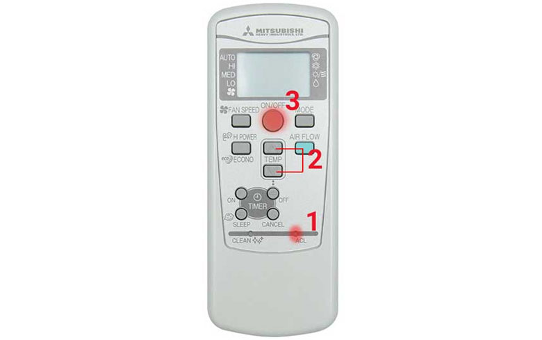 điều khiển điều hòa mitsubishi: Cài đặt thời gian