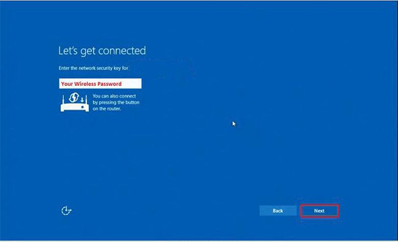 Cách reset laptop Win 10 bằng Boot lựa chọn mạng nếu có