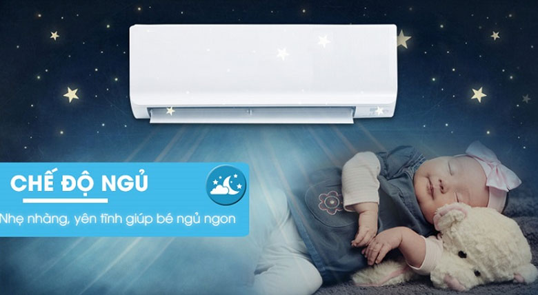 Chế độ ngủ trên điều khiển điều hòa Gree