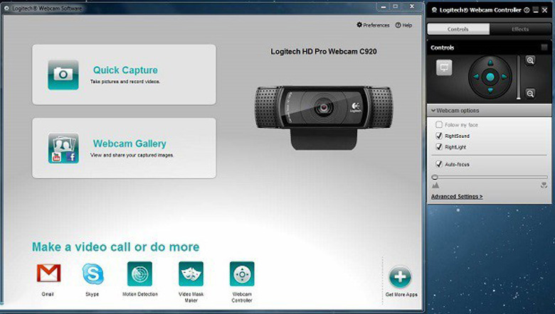 Thông tin về phần mềm webcam Logitech