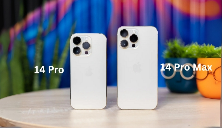 So sánh iPhone 14 Pro và 14 Pro Max về kích thước máy