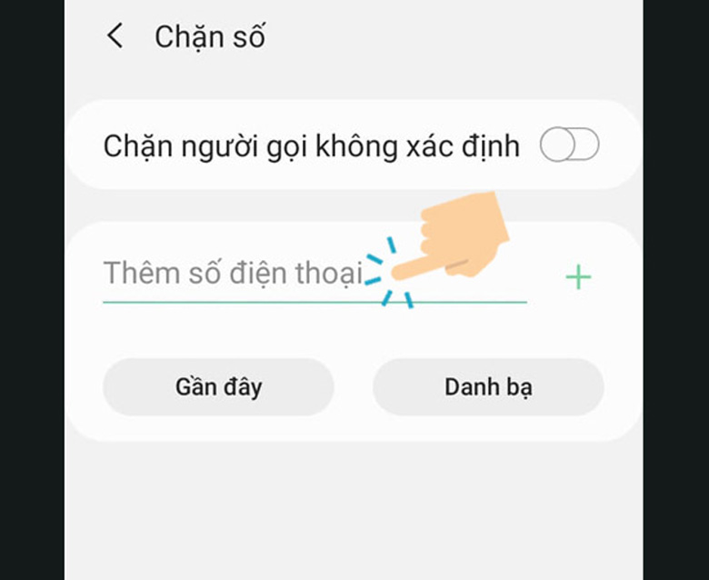 Chặn số điện thoại lạ trên Samsung Note 8 qua danh bạ thêm số điện thoại