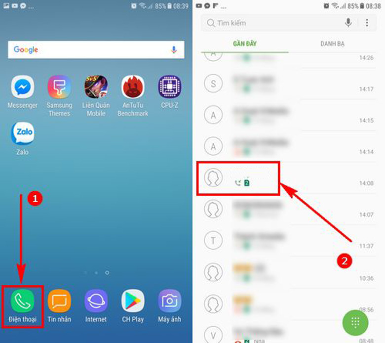 Cách chặn số lạ gọi đến trên Samsung J7 Pro qua danh bạ