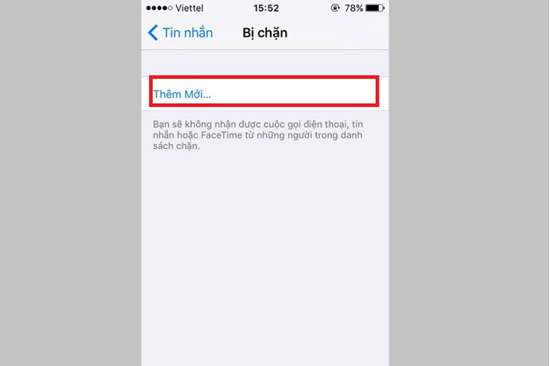 Bị chặn số điện thoại có nhắn tin được không: Cách chặn trên iOS bước 4
