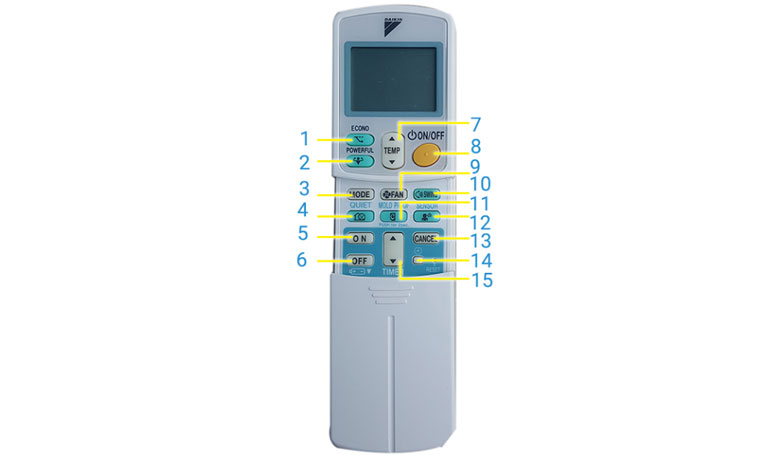 Hướng dẫn sử dụng điều khiển điều hòa Daikin 2 chiều