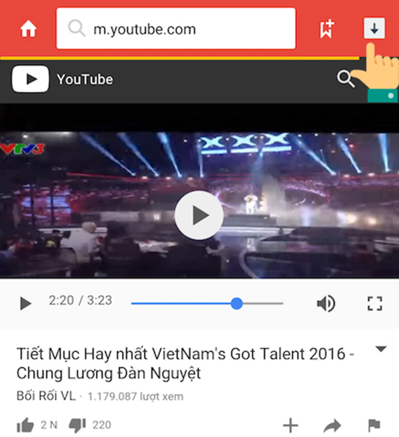 Ứng dụng mang tên SnapTube cách tải video từ youtube về điện thoại Oppo đầu tiên chọn SnapTube chọn Youtube bắt đầu tải