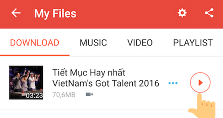 Ứng dụng mang tên SnapTube cách tải video từ youtube về điện thoại Oppo đầu tiên chọn SnapTube chọn Youtube xem lại video đã tải