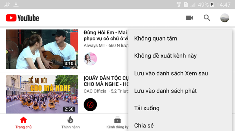 cách tải video từ youtube về điện thoại Oppo bằng YouTube Premium