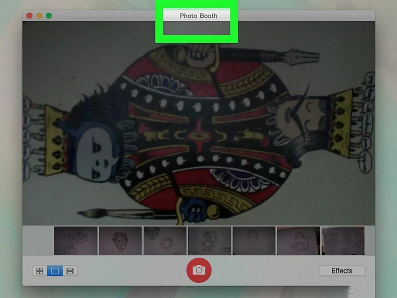 Cách chụp hình bằng camera laptop trên Macbook mở ứng dụng Booth