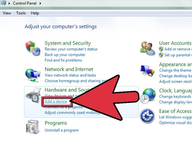 Cách sử dụng USB bluetooth cho laptop tiếp theo vào Add a device