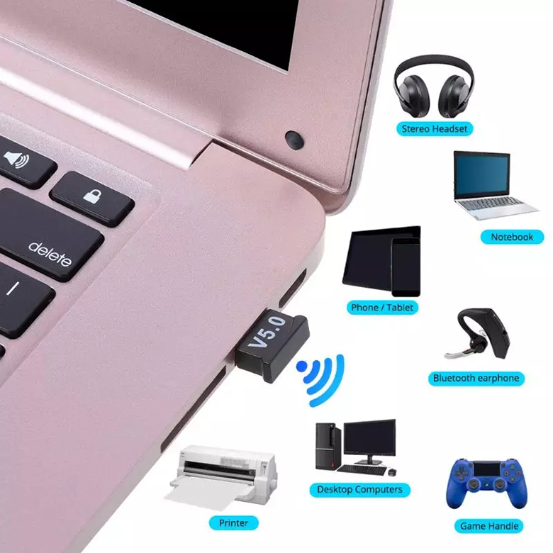 Cách sử dụng usb bluetooth cho laptop cần cắm thiết bị vào cổng USB