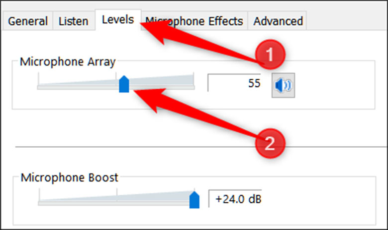 Cách chỉnh mic không bị hú laptop do micro boos
