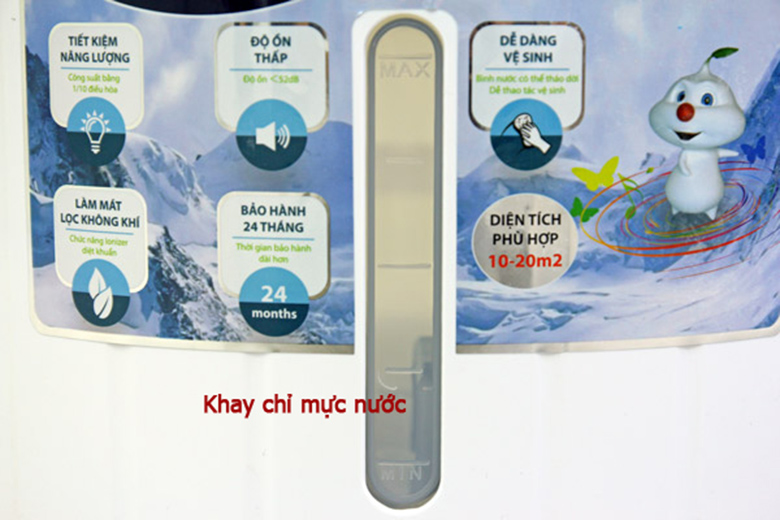 Khay chỉ mực nước-Quạt điều hòa FujiE AC-17C