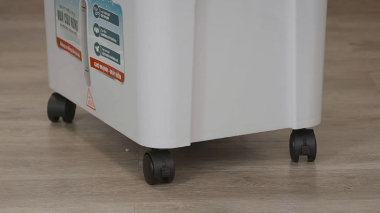 Quạt điều hòa là gì? Cấu tạo: Bánh xe di động