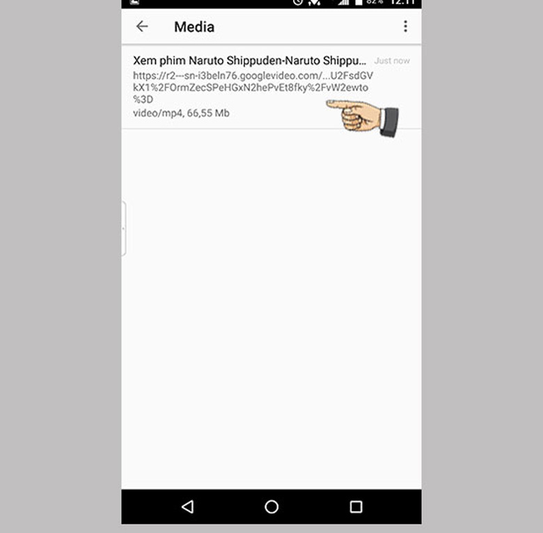 Dùng app Amaze Browser cách tải phim trên google về điện thoại Samsung bắt chọn phim muốn tải