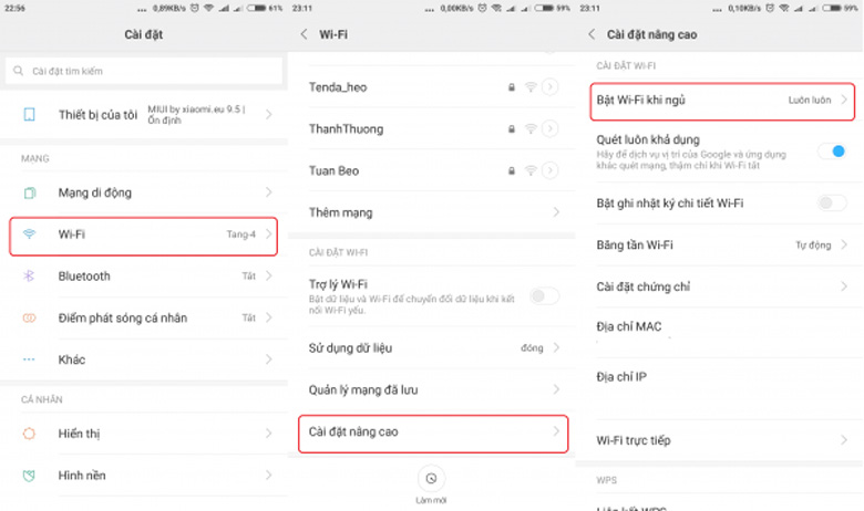 Khắc phục Smartphone không vào được wifi