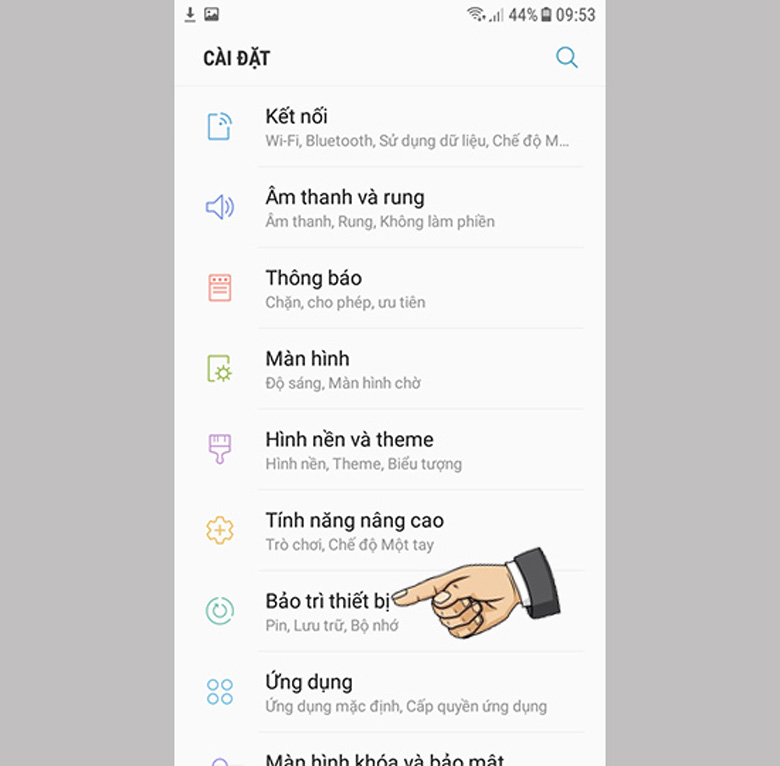Gỡ bỏ các ứng dụng, tập tin, tệp rác không cần thiết vào thiết bị bảo trì