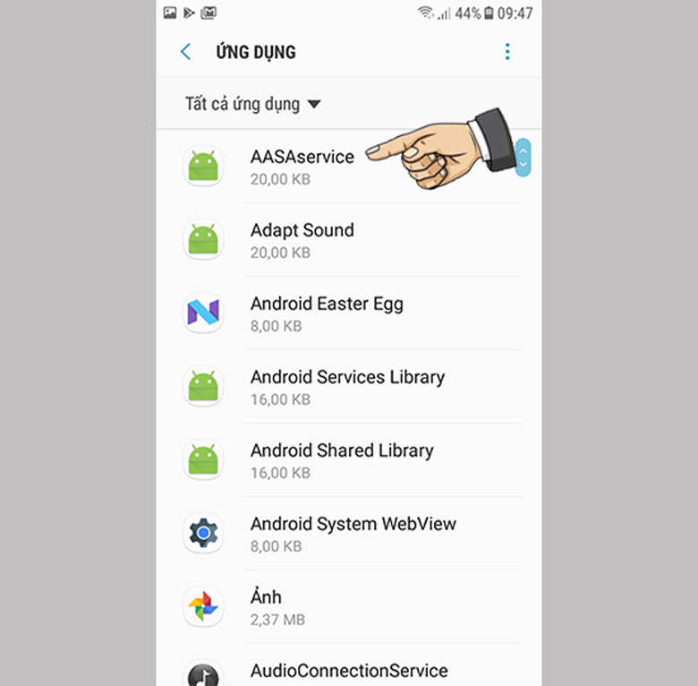 Gỡ bỏ các ứng dụng, tập tin, tệp rác không cần thiết chọn xóa hết ứng dụng