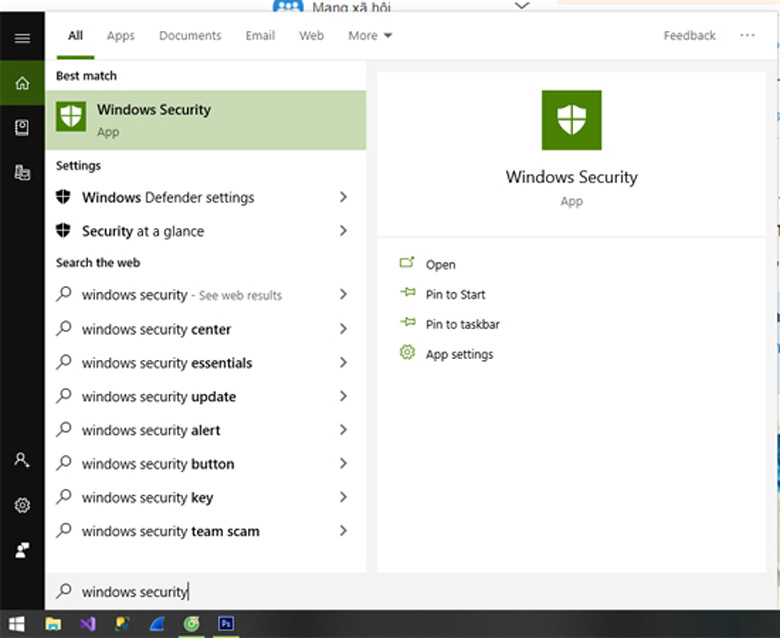 Cách diệt virus cho laptop sử dụng Windows Security