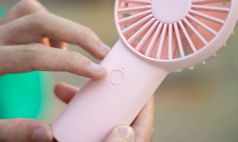  Quạt cầm tay mini Jisulife F2D-J1128 6000mAh Hồng - Ba cấp độ gió linh hoạt tuỳ chỉnh theo nhu cầu