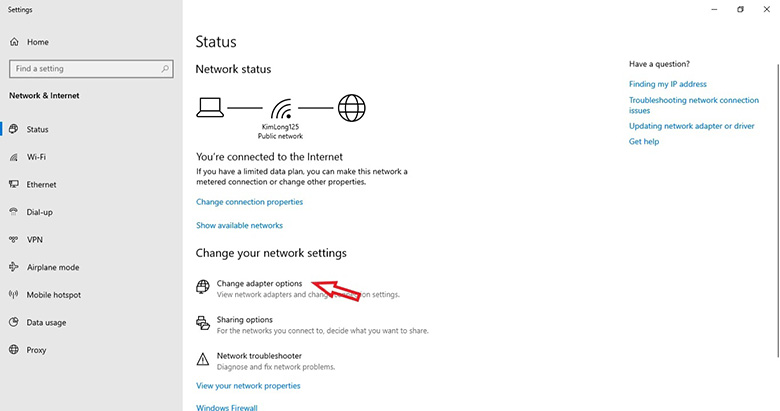 Cách tăng tốc wifi cho laptop: Thay đổi DNS bước 2
