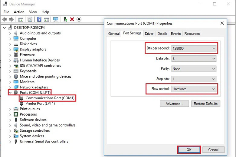 Khắc phục laptop bắt wifi yếu: Điều chỉnh lại tốc độ truy cập wifi bước 3