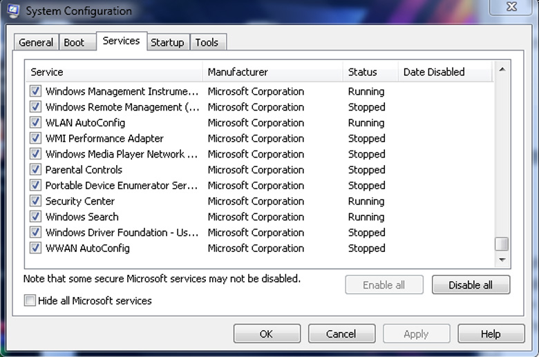 Laptop bị giật màn hình các dụng ứng khởi động chạy ngầm mở System Configuration Utility và xóa bỏ ứng dụng chạy ngầm