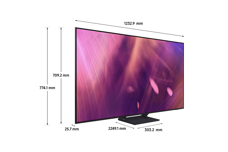 Kích thước - Smart Tivi Samsung 4K 55 inch UA55AU9000