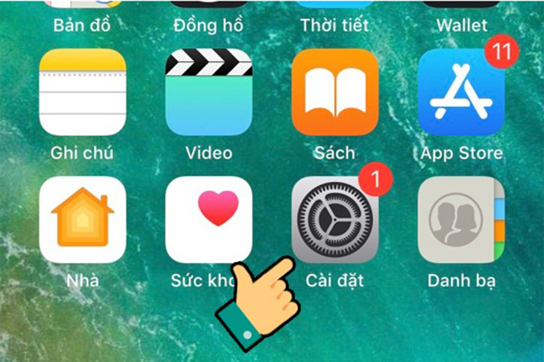 Cách bỏ chặn số điện thoại trên iOS bước 1
