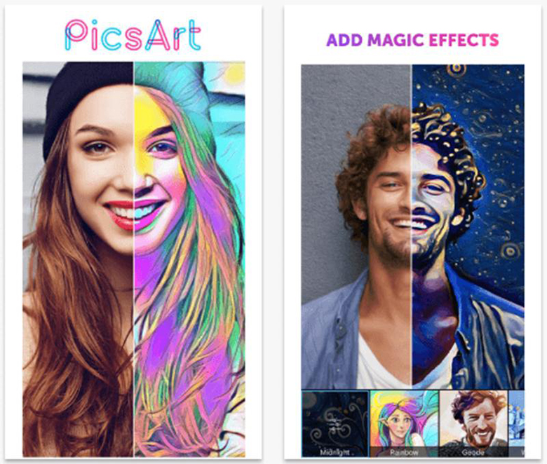 Phần mềm PicsArt  - Phần mềm cắt ghép ảnh trên điện thoại iPhone