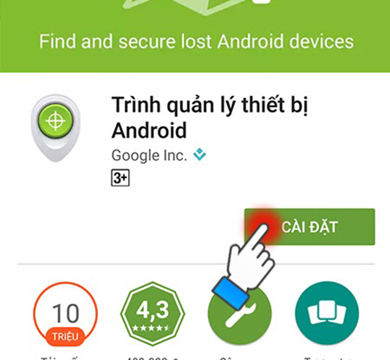 Cách cài định vị giữa 2 điện thoại dùng app Android Device Manager
