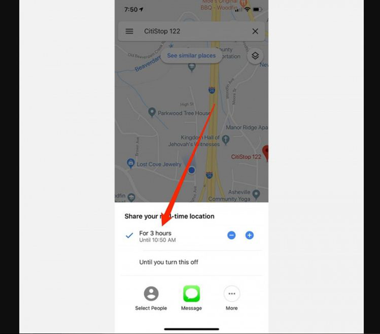 Cách kết nối định vị giữa 2 điện thoại Android và iPhone tải google maps chọn thời gian chia sẻ vị trí