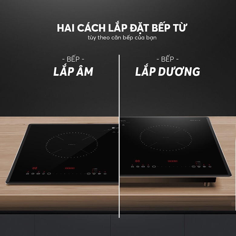 Bếp từ đôi Elmich ICE 8839 lắp âm hoặc dương