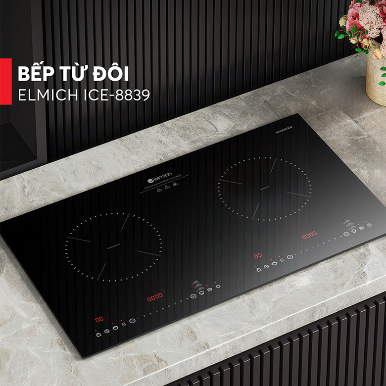 Bếp từ đôi Elmich ICE-8839