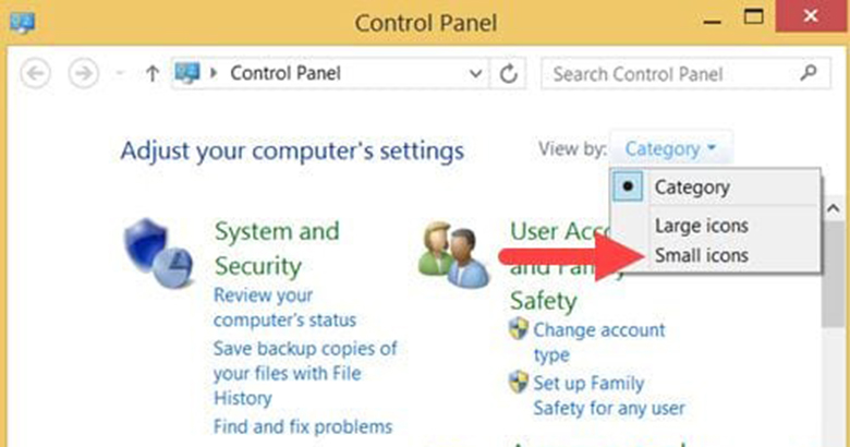 Cách chỉnh chuột Win 8