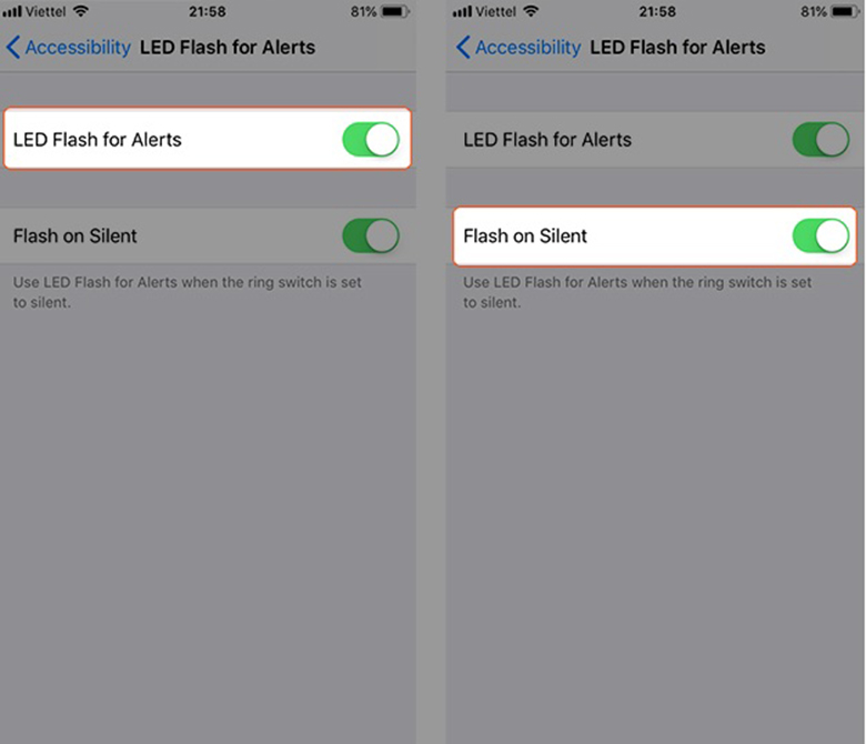 Bật flash khi có điện thoại iPhone 11 tính năng một số người muốn sử dụng