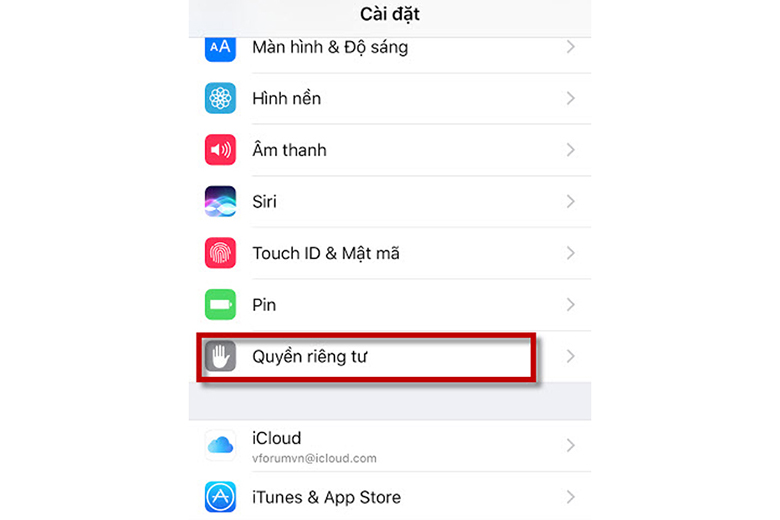 Khắc phục điện thoại iPhone không kết nối được wifi: Tắt dịch vụ định vị