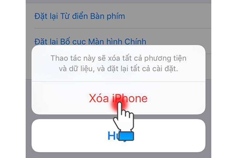 Khắc phục điện thoại iPhone không kết nối được wifi: Khôi phục cài đặt gốc