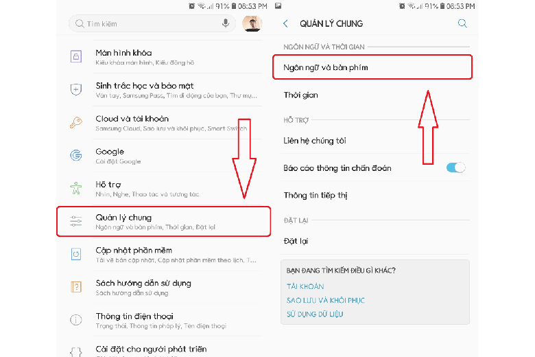 Cách gõ tiếng Trung trên điện thoại Android bước 2