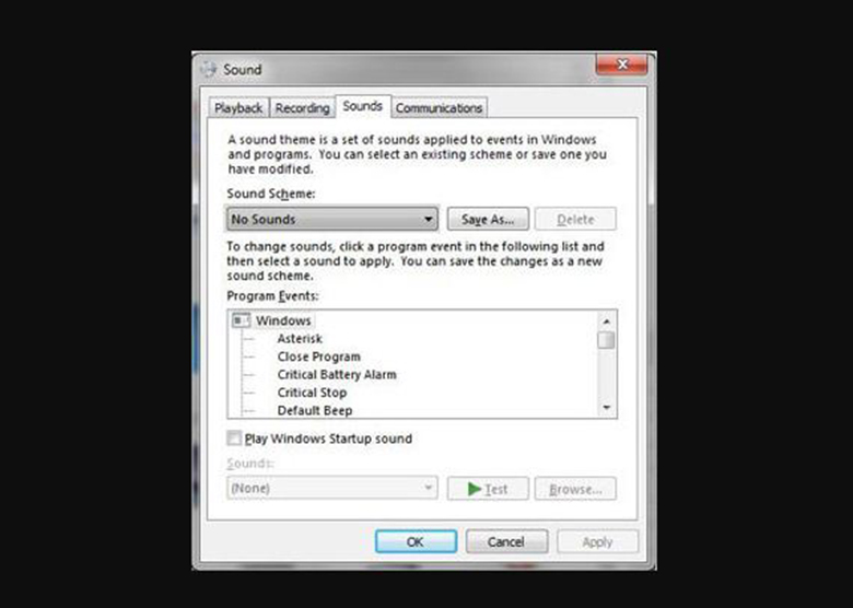 Cài đặt Sound Effect nhanh chóng cách làm nhẹ máy tính Win 7