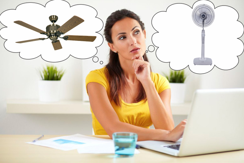 công suất quạt trần có tốn điện hơn quạt cây không