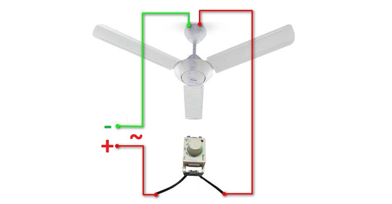 cách đấu chiết áp quạt trần: sơ đồ đấu điện