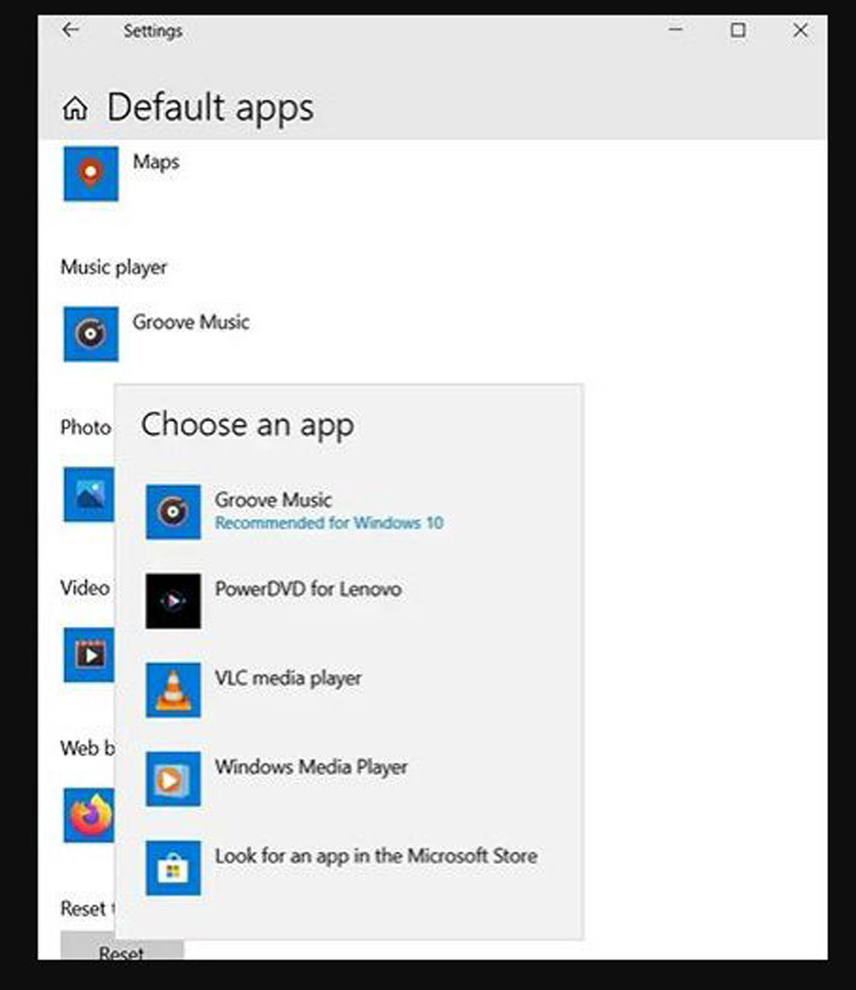 Thay đổi Windows Settings mặc định cũng rất đơn giản mà không mất nhiều thời gian tiếp tục chọn Default apps